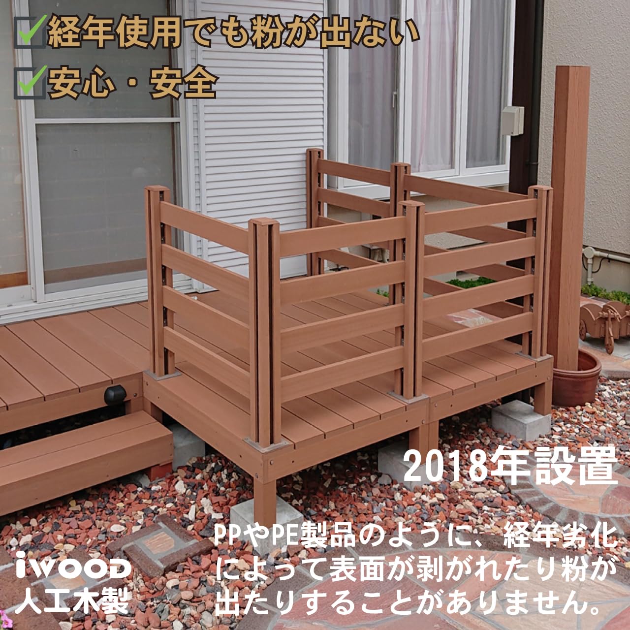 Amazon.co.jp: アイガーデン(igarden) アイウッドデッキ 1台 0.25坪