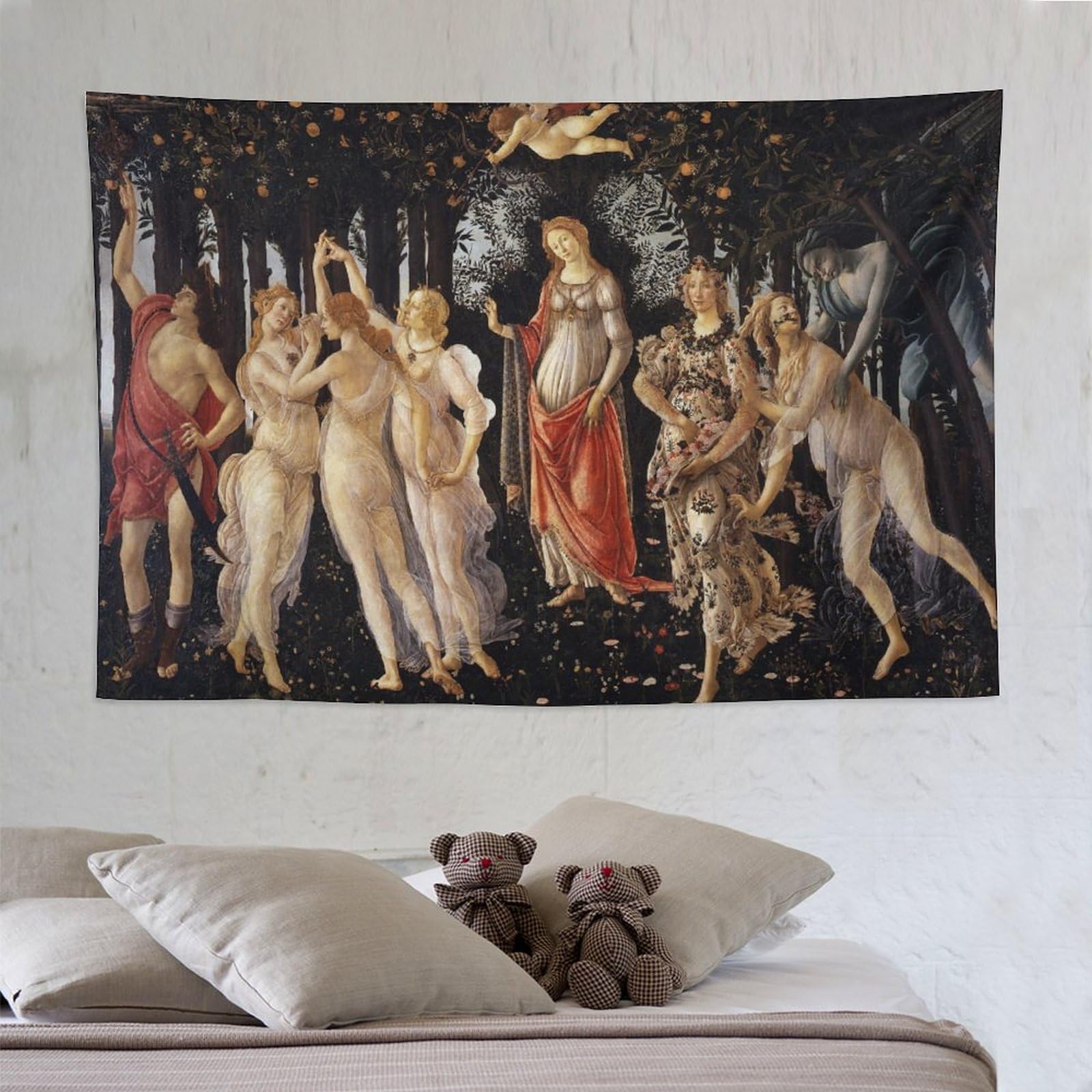 Tapisserie Murale Décorative « Primavera » De Sandro Botticelli - Grand Format, 100% Polyester, Neuf