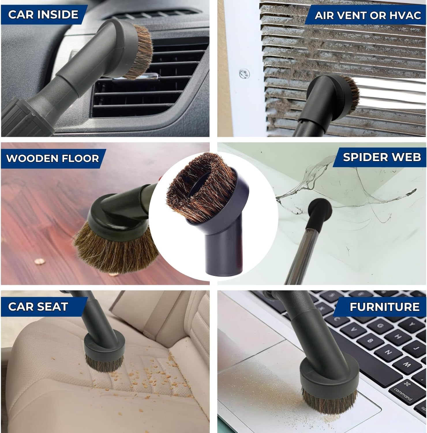 Vacuum Attachments & Brush Kit - Clean Every Corner -5