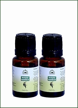 Hillpure Organic Essential Oil for Hair, Skin & Aromatherapy Pure & Natural Oil (Eucalyptus 20 ml)
