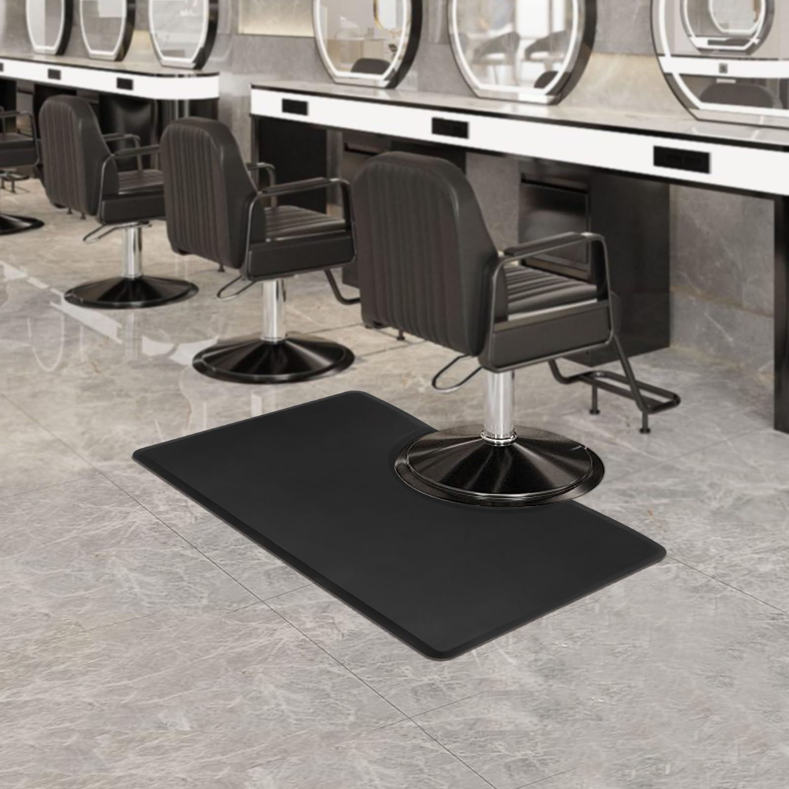 Alfombra antifatiga para estación de trabajo de pie y peluquería, antideslizante, impermeable, resistente al talón, alfombrilla de trabajo