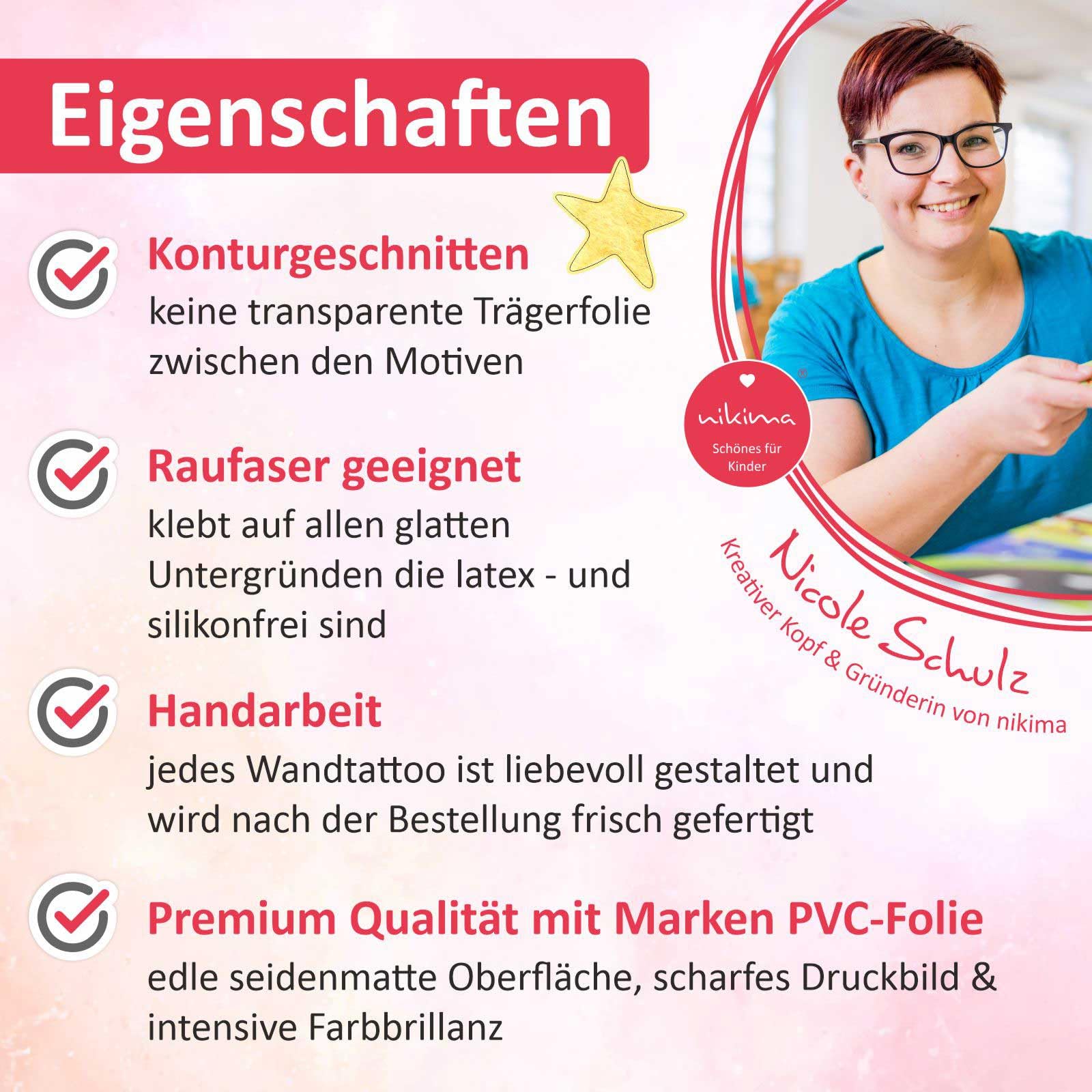 275 Wandtattoo Pferde Pferdekopf in 4 Größen Kinderzimmer Babyzimmer Mädchen Wandsticker Wandaufkleber (1500 x 840 mm)