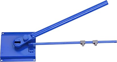 Ausonia - Iron bending plate in hardened painted steel with handle and adjustable measuring signs, max diameter 10/12 mm