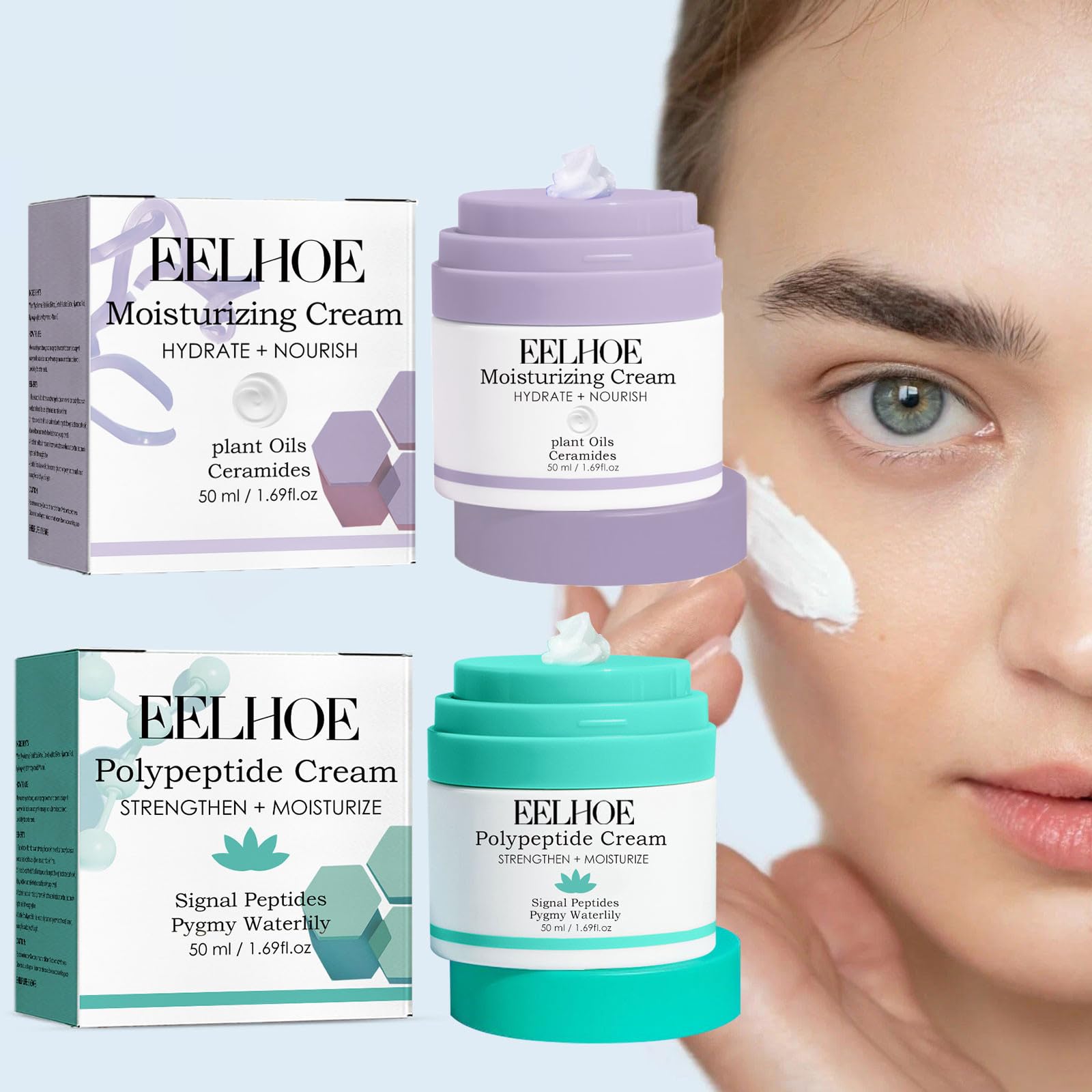 Elephant Lala Bubble Skincare, Elephant Retro Whipped Cream, Lala Retro Whipped Cream, Push Down Cream Dispenser with Pump, Replenishing Moisturiser for Skin Protection and Rejuvenation