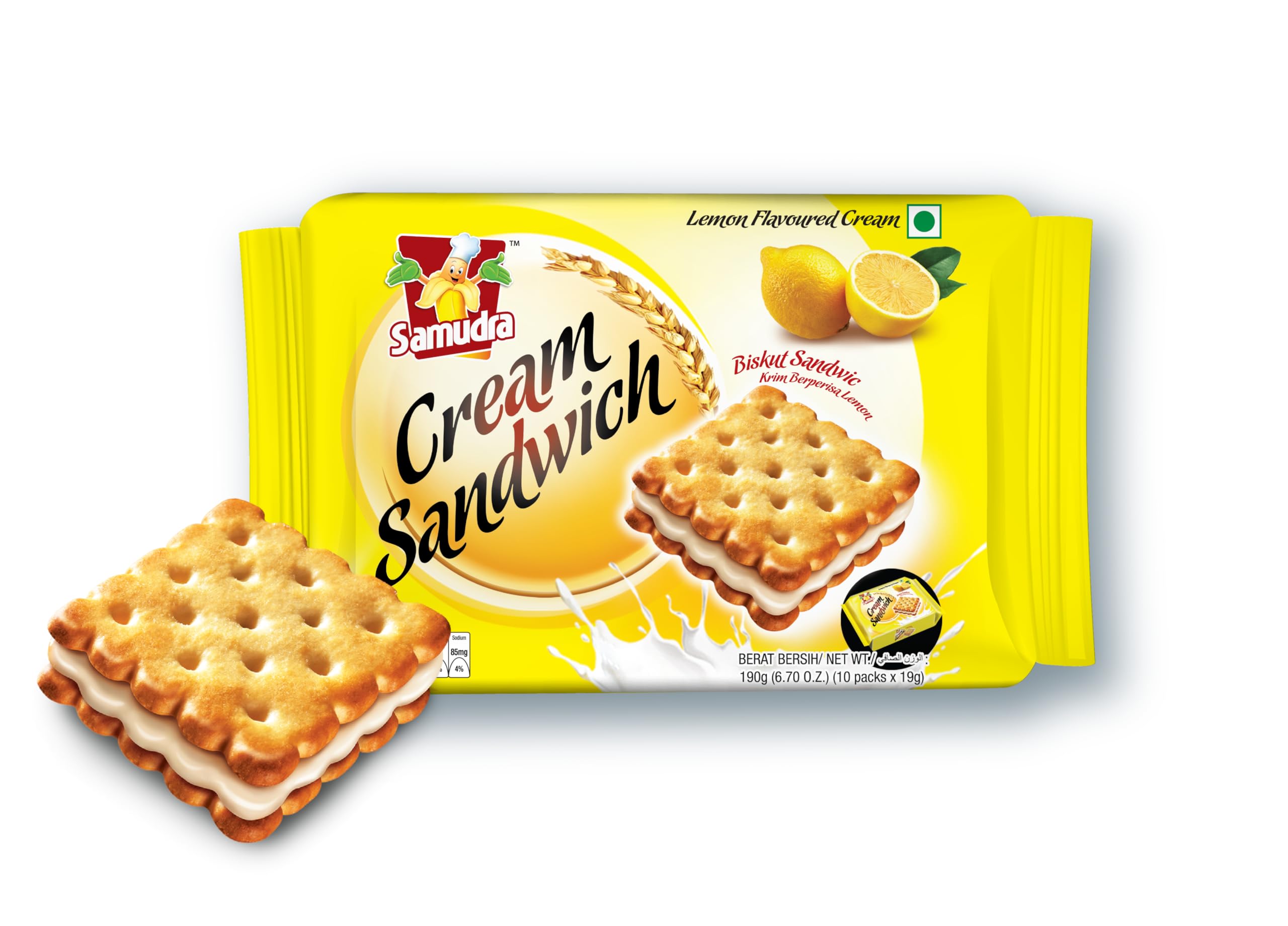 Samudra Lemon Flavour Cream Sandwich Biscuit | Cream Biscuits | Lemon Biscuits | Lemon Sandwich Biscuits- PACK OF 3 (190g Each) (B0B1X4SVN8) Amazon Price History, Amazon Price Tracker