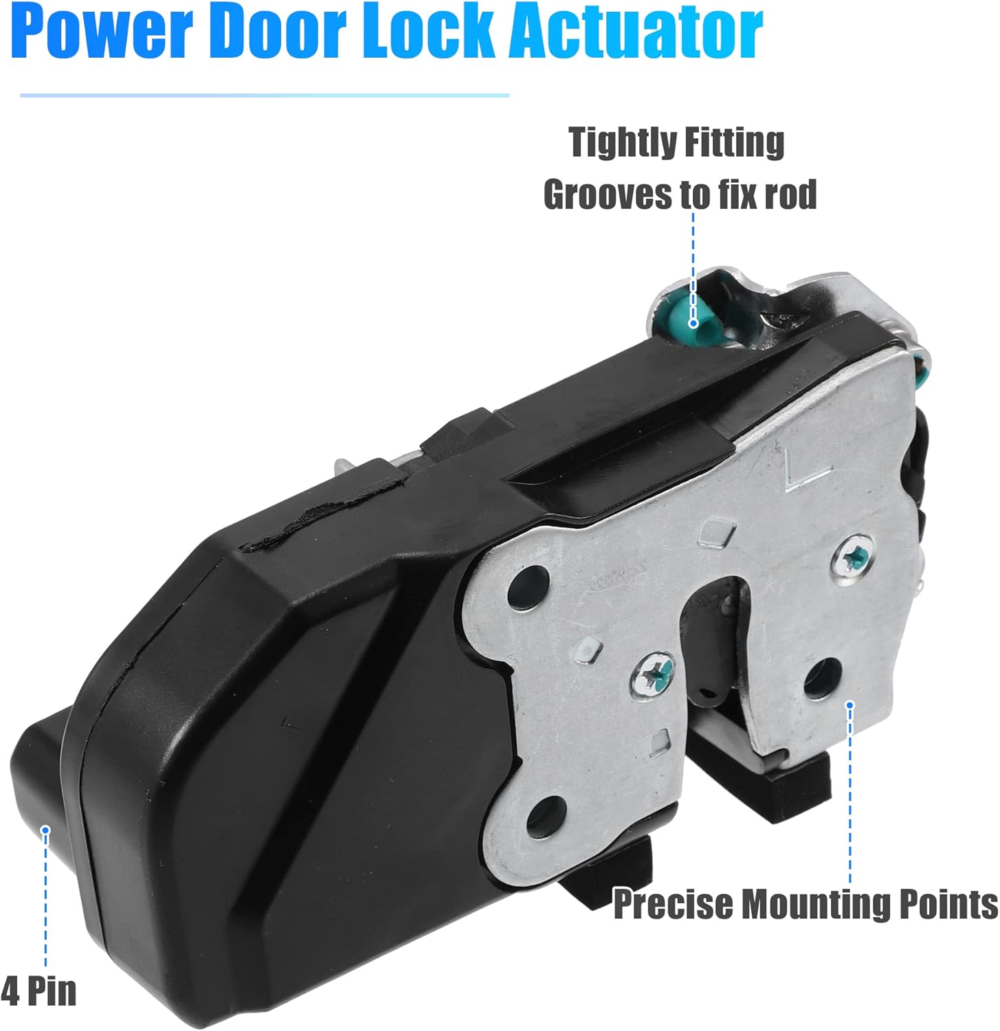 X AUTOHAUX Rear Right Side Door Latch Lock Actuator Assembly for Dodge for Ram 1500 2002-2008 for Ram 2500 2003-2010 931-645 55276794AB 55276794AC