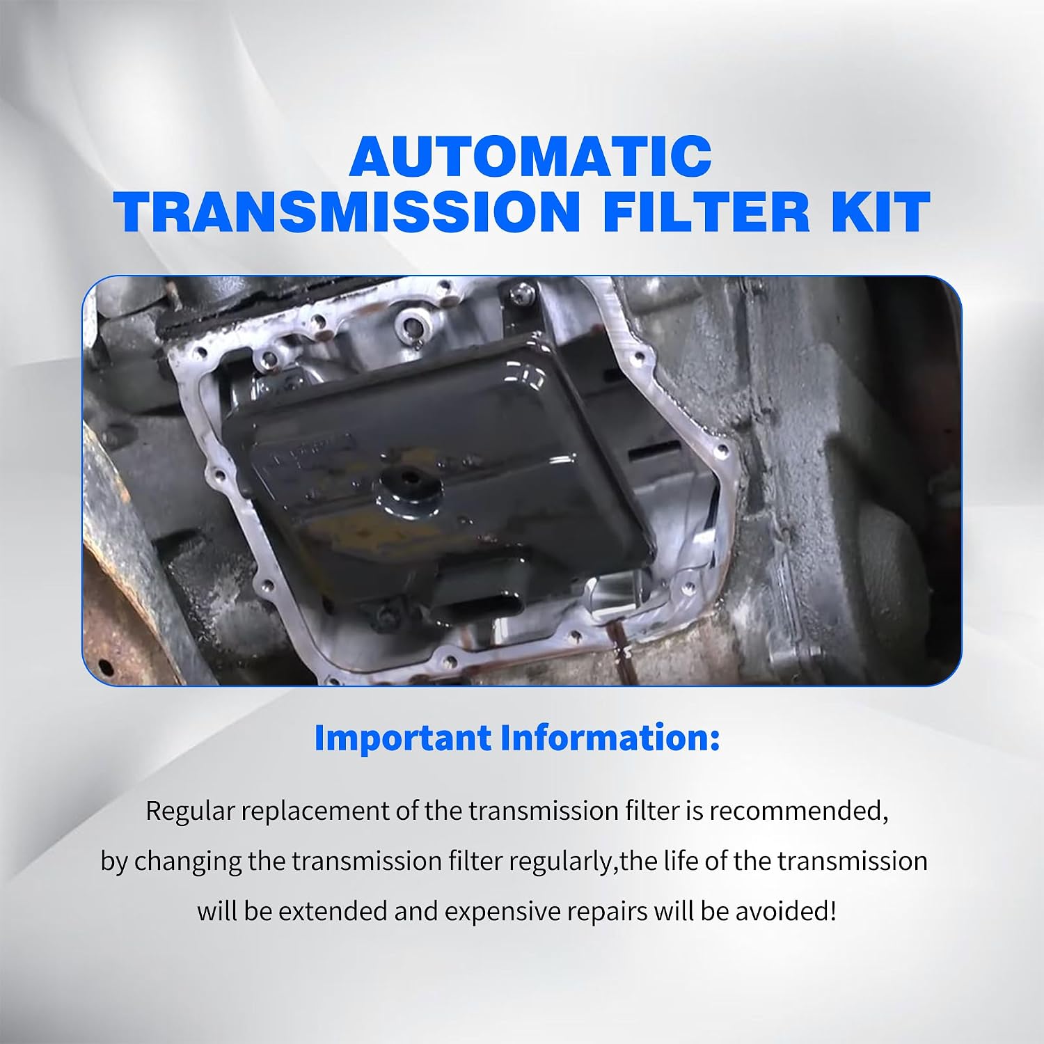 4L60E 4L65E 4L70E Automatic Transmission Filter Oil Pan Gasket Kit Compatible with Chevy GMC Silverado 1500 Tahoe Savana Sierra Yukon Cadillac Buick Hummer H2 Oldsmobile Pontiac # 24208576