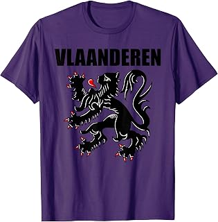 Flanders Belgium Tees Flemish Lion Souvenir Vlaanderen Dutch T-Shirt