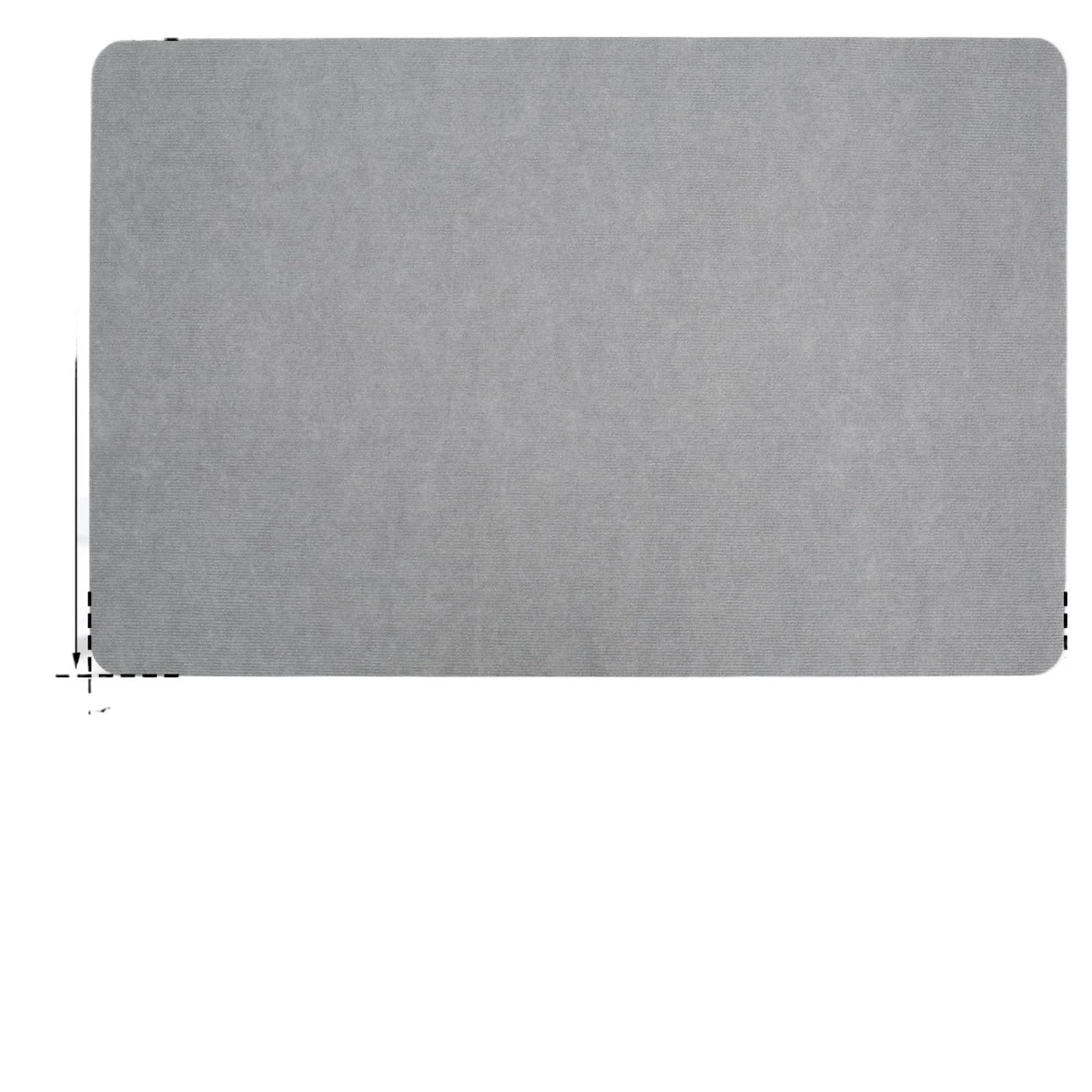 Tapis de chaise de bureau anti-dérapant gris clair 90x140 cm pour sol dur