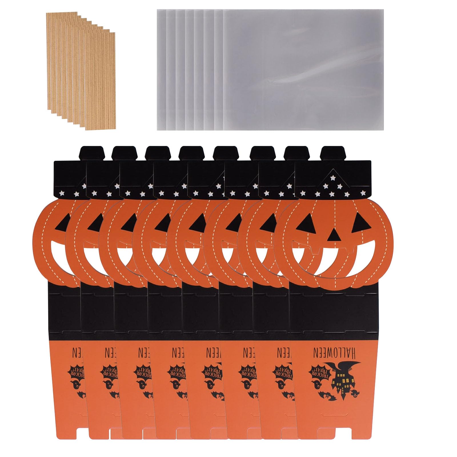 Jazuaiao Halloween Celebration Candy Boxes Set Decorative Halloween Candy Boxes Set for Home Celebration and School Event Accessories