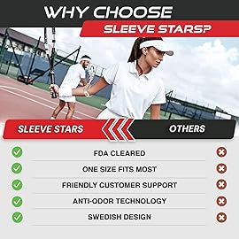 Sleeve Stars Tennis Elbow Brace for Women - Adjustable Tennis Elbow Strap, Golfers Elbow Brace for Men, Counterforce Brace for Tendonitis Relief, Fits 9-23 (Pair/Beige)