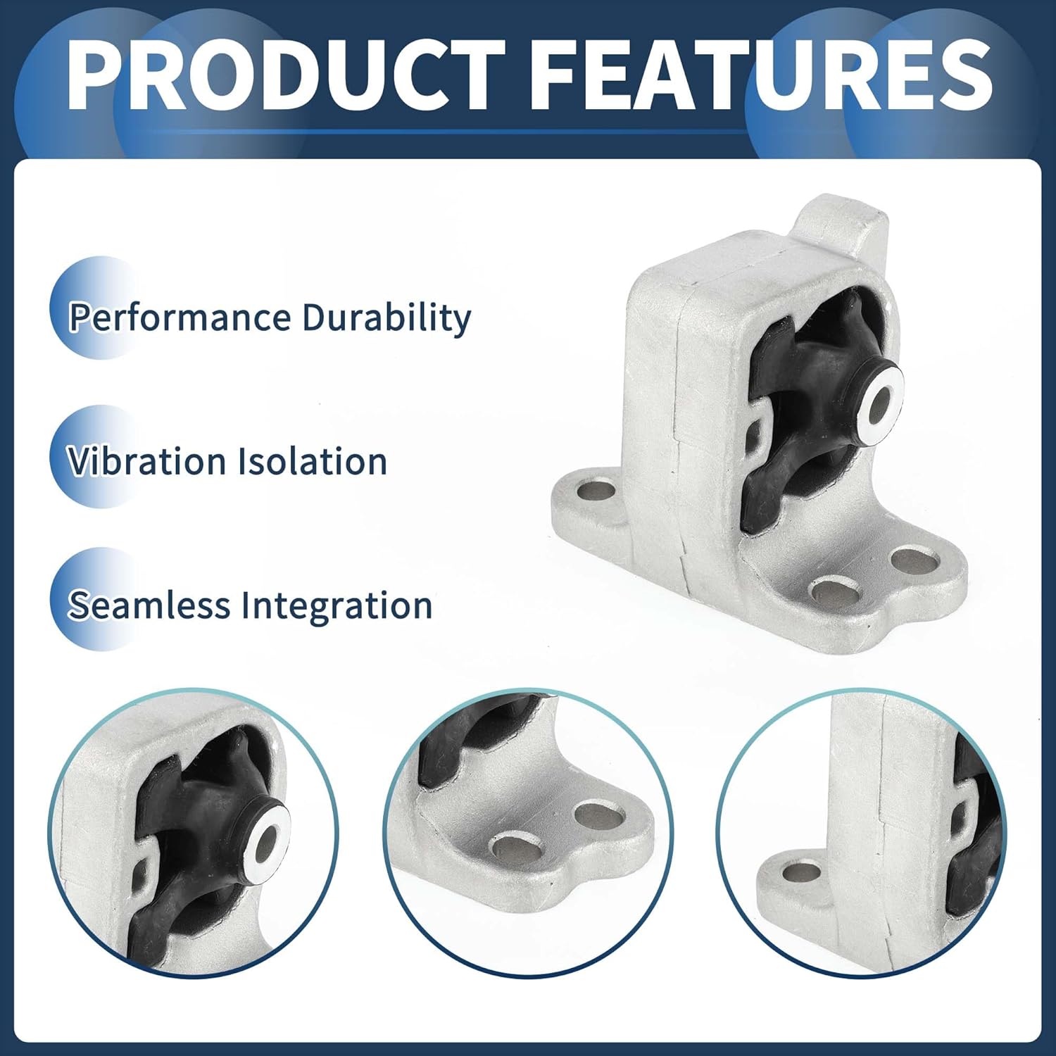 Engine Motor Mount, ENGINE MOUNTING No.41022AJ140 for Subaru Legacy 2010-2014 Silver Tone, 1 Pc