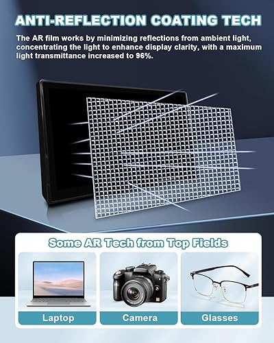 Miniatura 4 de CDEFG Paquete de 2 protectores de pantalla antirreflejos compatibles con Toyota Tacoma TRDLimitedTrailhunterSRSR5 2024 de 14 pulgadas, protector de