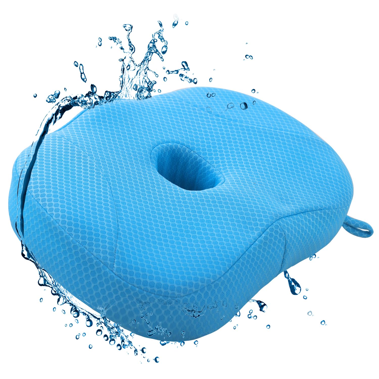 Idle Hippo Hot Tub Booster Seat, Weighted Hot Tub Pillow with Powerful Non-Slip Suction Cups, 4D Air Mesh Ergonomic, Booster Cushion, Quick Dry Spa