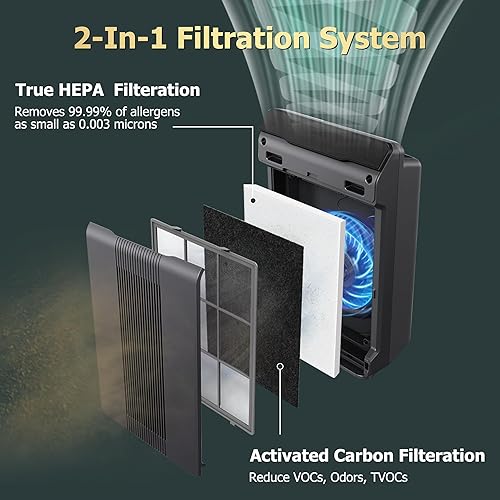 Miniatura 3 de Improvedhand 115115 Filtro A de repuesto compatible con purificador de aire Winix PlasmaWave C535 5300 5300-2 6300 6300-2 5000 9000 C909 AM90, 2