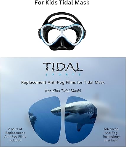 Miniatura 4 de Pro Shot Tidal Mask - Película antivaho de repuesto x3 protección antivaho de larga duración para esnórquel y buceo