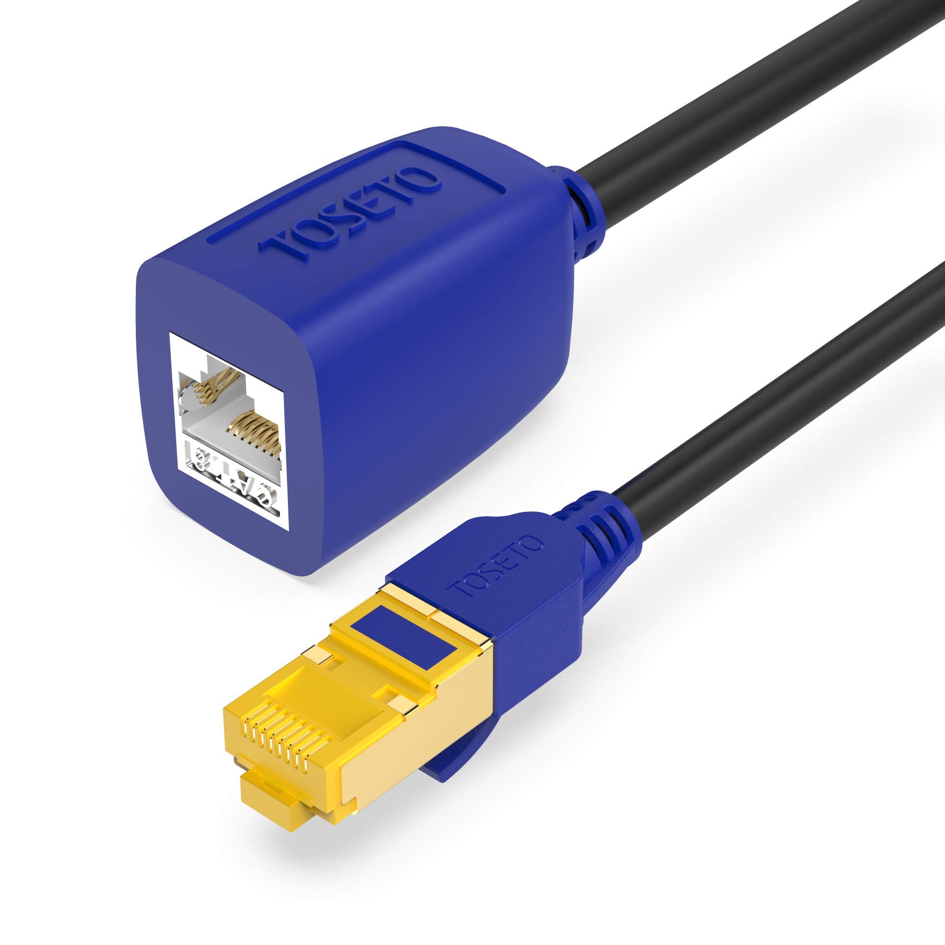 TOSETO Ethernet Extension Cable (7FT)