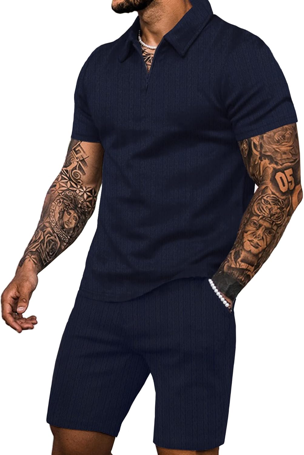 Men's Polo Shirt and Shorts Set Casual Summer Jamaica Ubuy