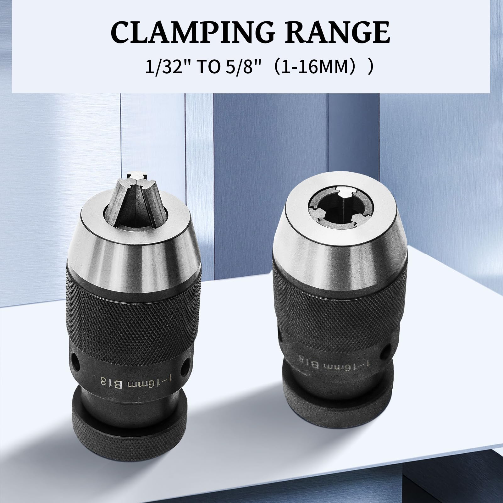 Mandrino per trapano senza chiave da 1/32" - 5/8" JT33 MT2
