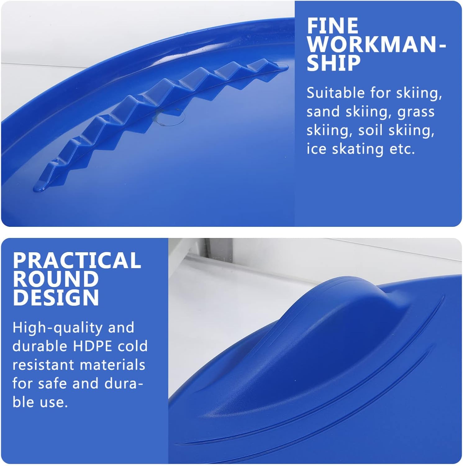 VICASKY 1Pc Outdoor Snowboard Flying Disc for Adults Lightweight Portable Skiing Slider Pad Flexible Design for Safe Winter Fun