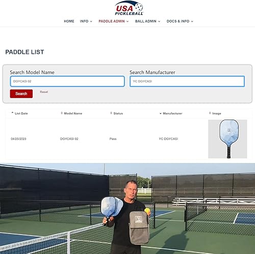 Miniatura 7 de Juego de 2 palas de pickleball, juego de pickleball aprobado por USAPA 2025, raquetas ligeras de fibra de vidrio para pickle ball paquete de 2, 2