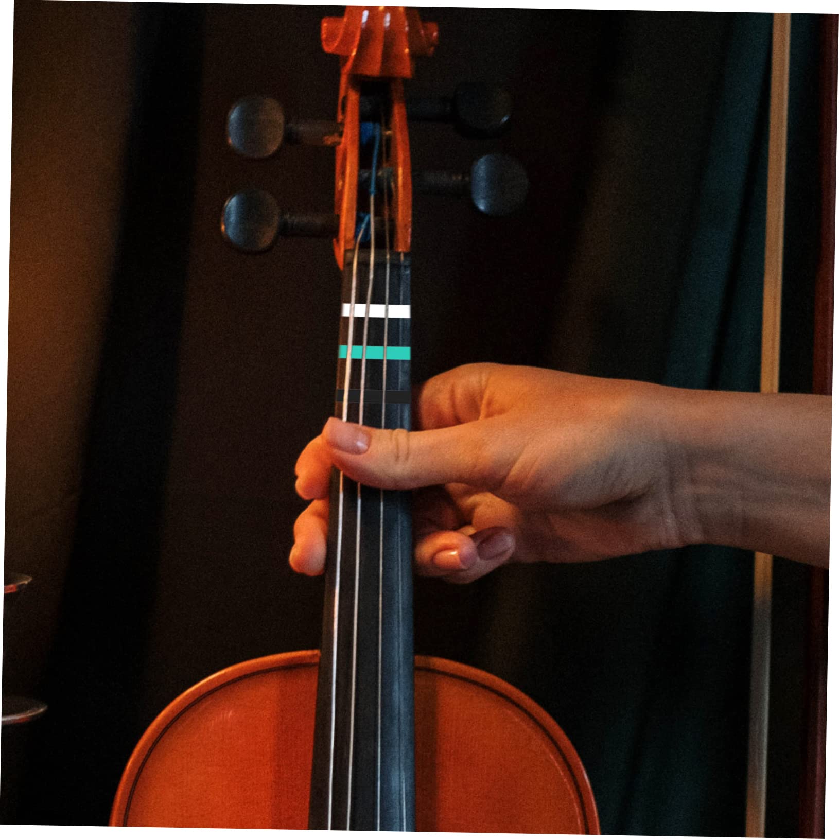 ibasenice 9rotoli Adesivi Per Violino Nastro Per Indicazioni Sulla Tastiera Facile Applicazione Per Principianti Di Spessore