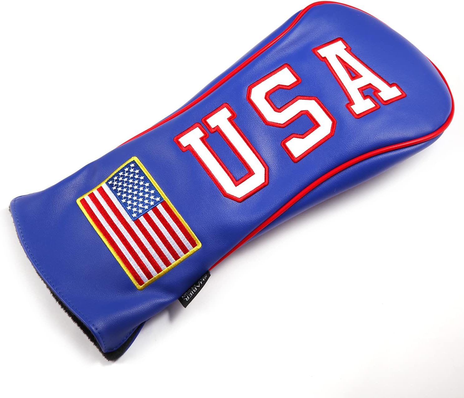 USA Stars and Stripes White Vintage Retro Patriotic Driver Fairway Hybird Wood Cover