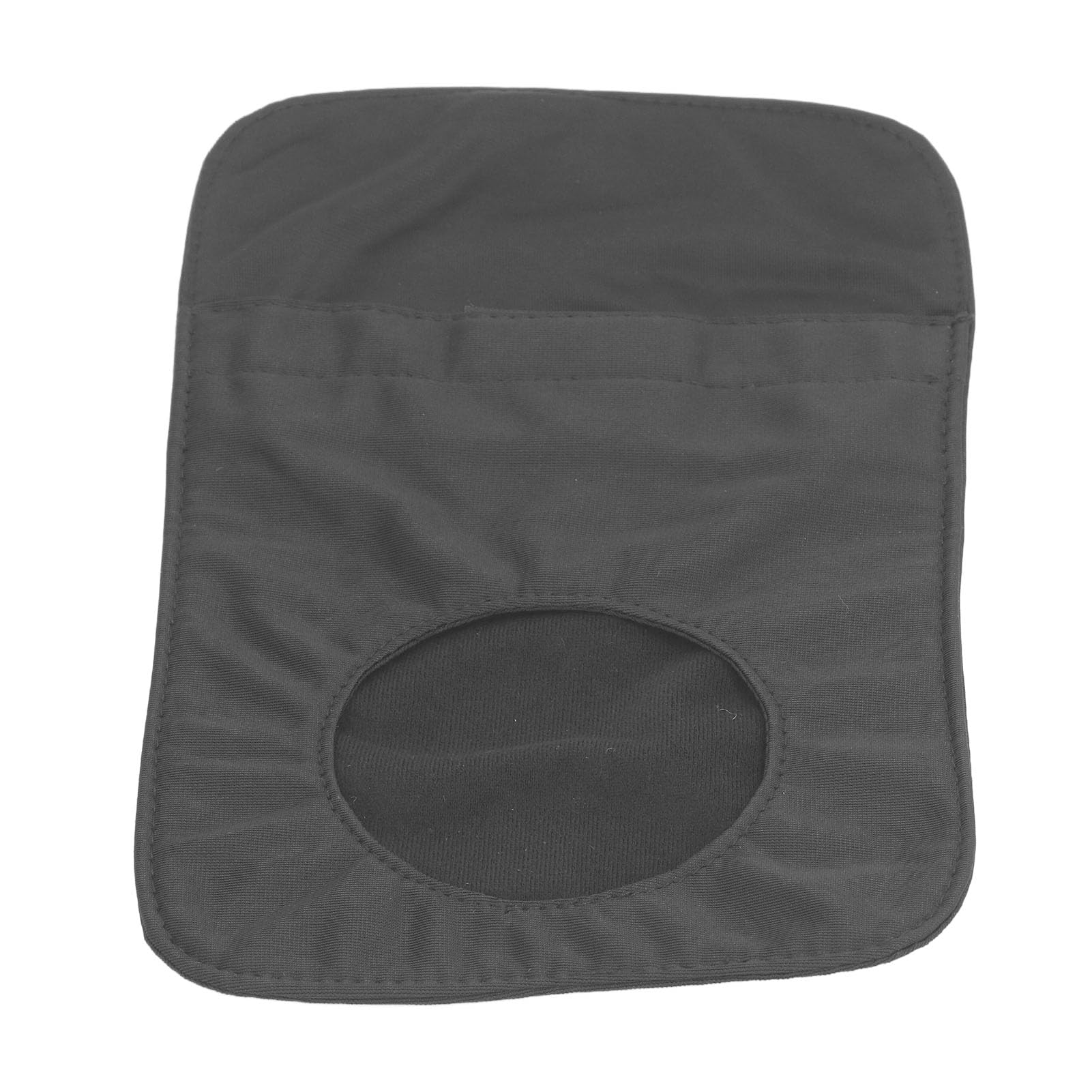 Housse de sac de colostomie noire en coton respirant, lavable, ajustement universel, prévient les taches