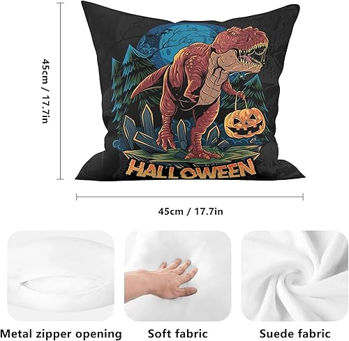 Miniatura 6 de POPCUSTOMS Fundas de almohada personalizadas de Halloween con fotos impresas de dos lados, fundas de almohada personalizadas, regalos para sofá,