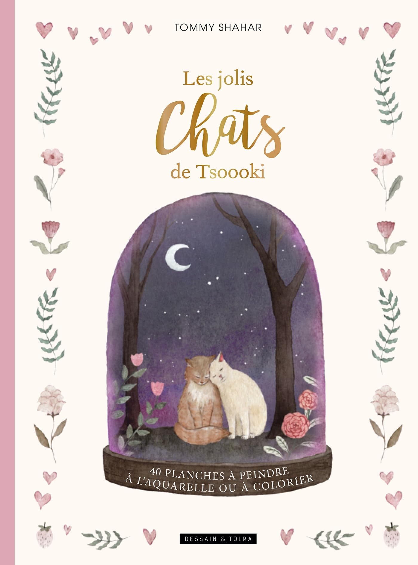 Les jolis chats de Tsoooki: 40 planches à peindre à l'aquarelle ou à colorier