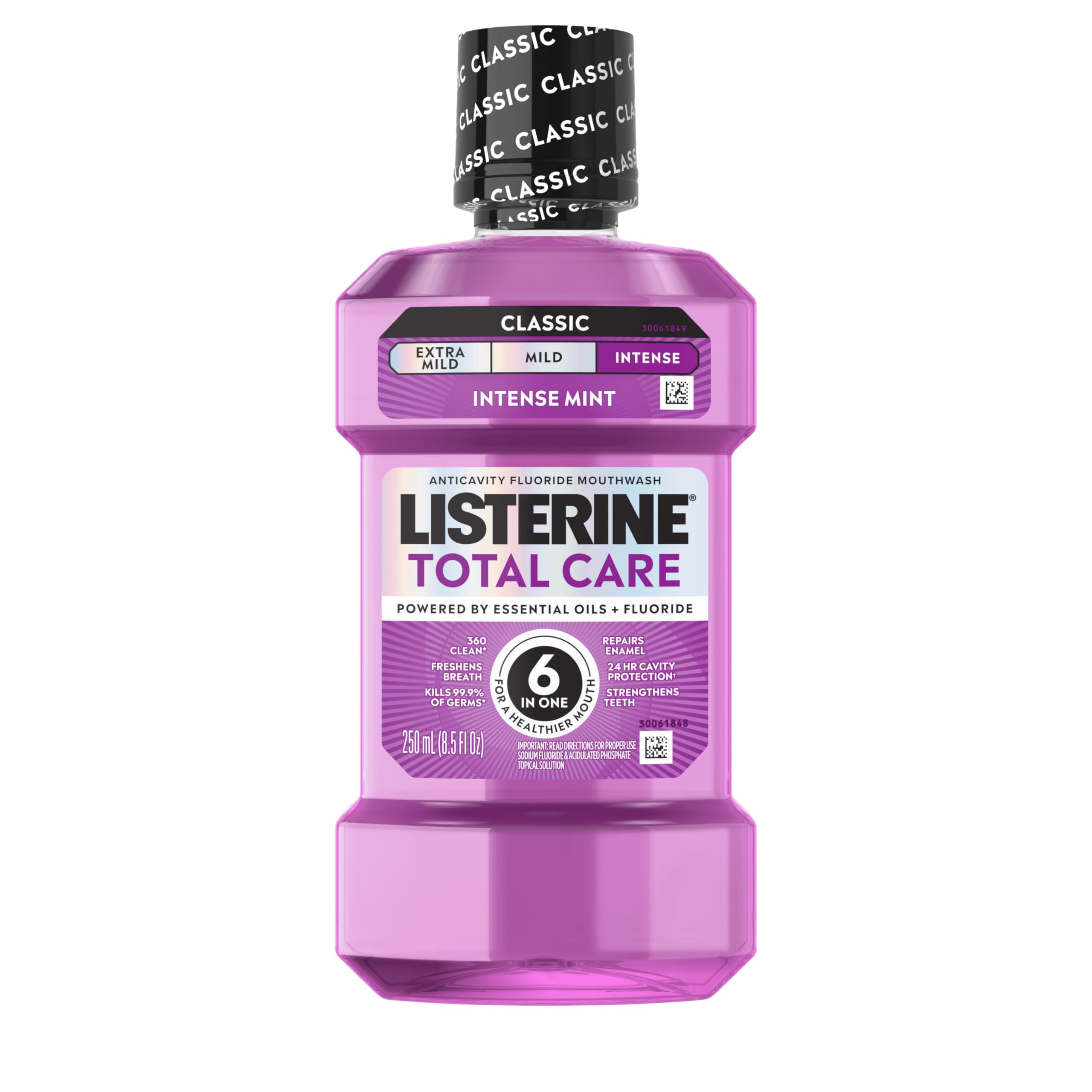 Listerine Total Care Intense Anticavity Fluoride Mouthwash 6 Benefits in 1 Oral Rinse Helps Kill 99 of Bad