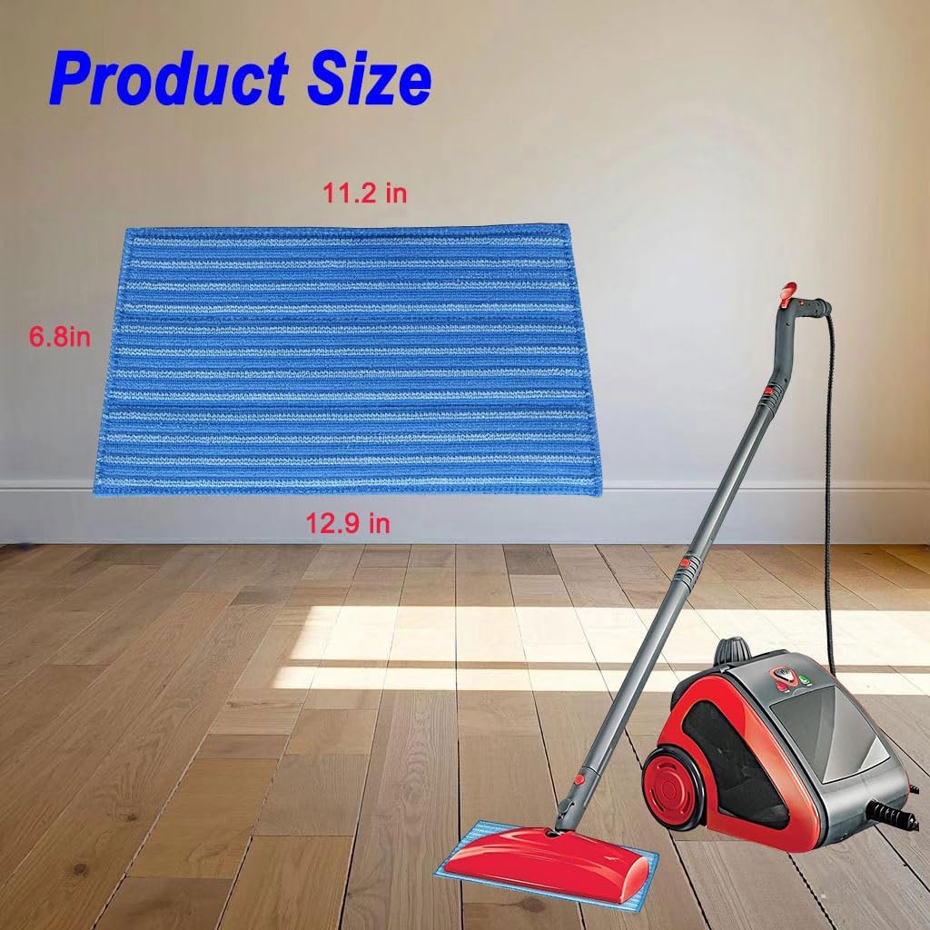 3 Pack Mop Pads Compatible with HAAN Steam Cleaning mop Reusable Microfiber Pads Replacement for HAAN FS, SI and MS Series Steamers Microfiber Mop Washable Mop Refill for Floor Cleaning