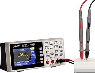XDM1241 3.5 in LCD Multimeter Portable Desktop Digital Multimeter Multi Testers for Laboratories,Instruments and Factories(Built-in Batteries and Support DC 5V 2A)