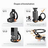 K&F CONCEPT Cadre d’Extension Magnétique Compatible DJI Osmo Pocket 4/4P/3 - 9