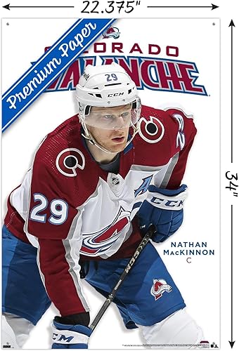 Miniatura 3 de Trends International NHL Colorado Avalanche - Póster de pared de la serie 23 de Nathan MacKinnon, 22.37 x 34.00 pulgadas, paquete de póster premium