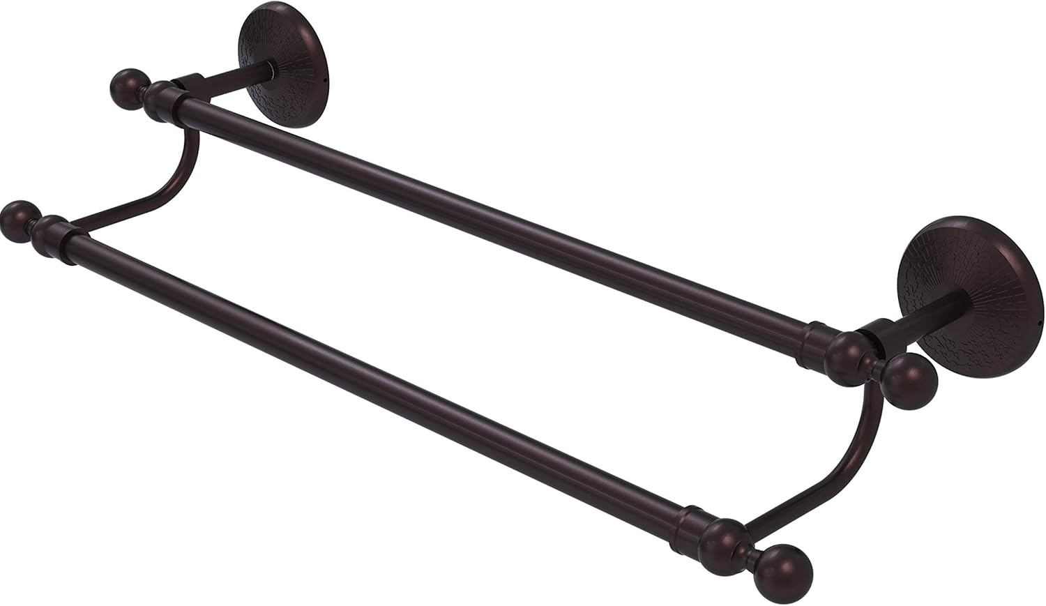Allied Brass MC-72/24 Monte Carlo Collection 24 Inch Double Towel Bar, Brushed Bronze