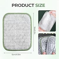 Vista 5 de Paño de limpieza multiusos de alambre para lavar platos, paño de limpieza de doble cara mejorado 2025, paño de acero inoxidable plateado e hilo