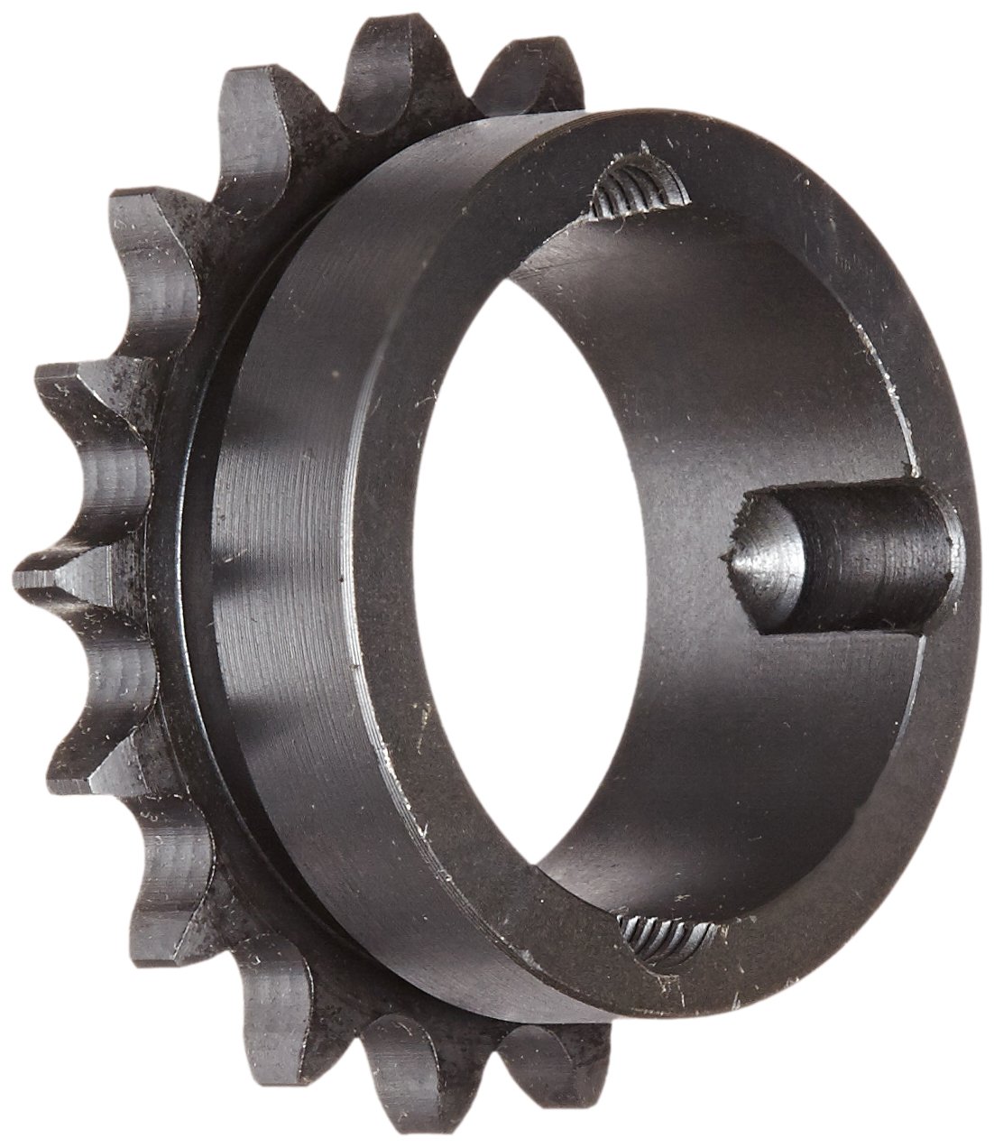Tsubaki H40BTL17 Roller Chain Sprocket, Single Strand, Taperlock Design, Hardened Teeth, 1210 Bushing Required, 17 Teeth, #20 ANSI No., 1/2" Pitch