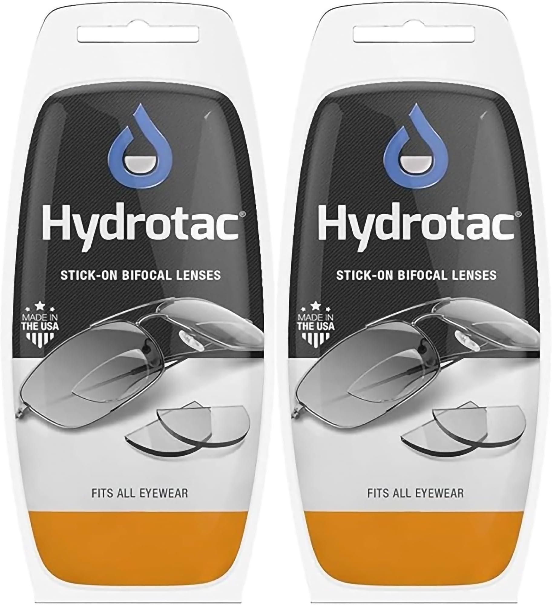 OPTX 20/20 Stick On Magnification Reusable Bifocal Lenses - +2.50 Diopter (Pack of 2)