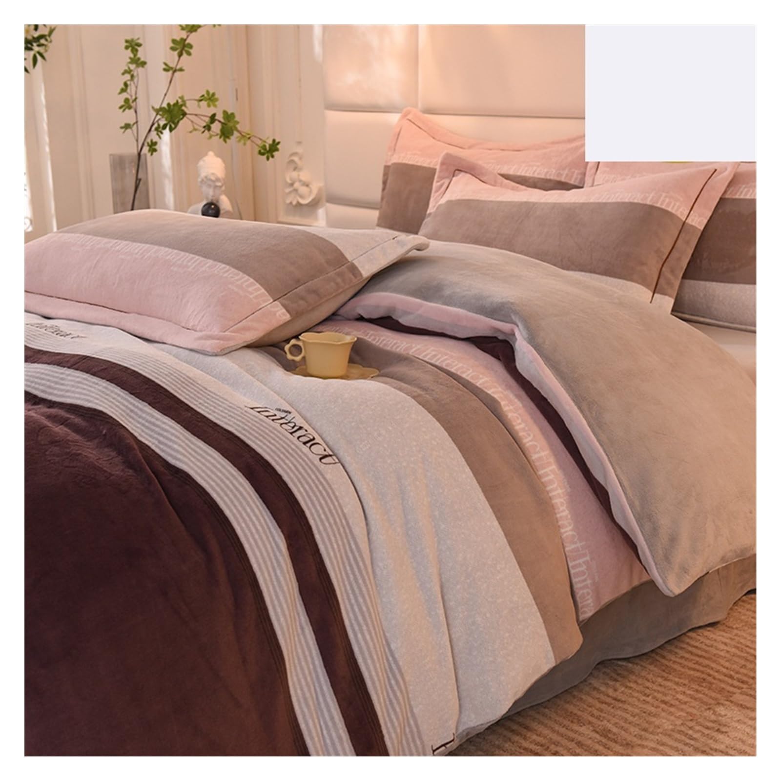 Parure de lit velours 4 pièces pour transformer votre chambre en cocon chaleureux
