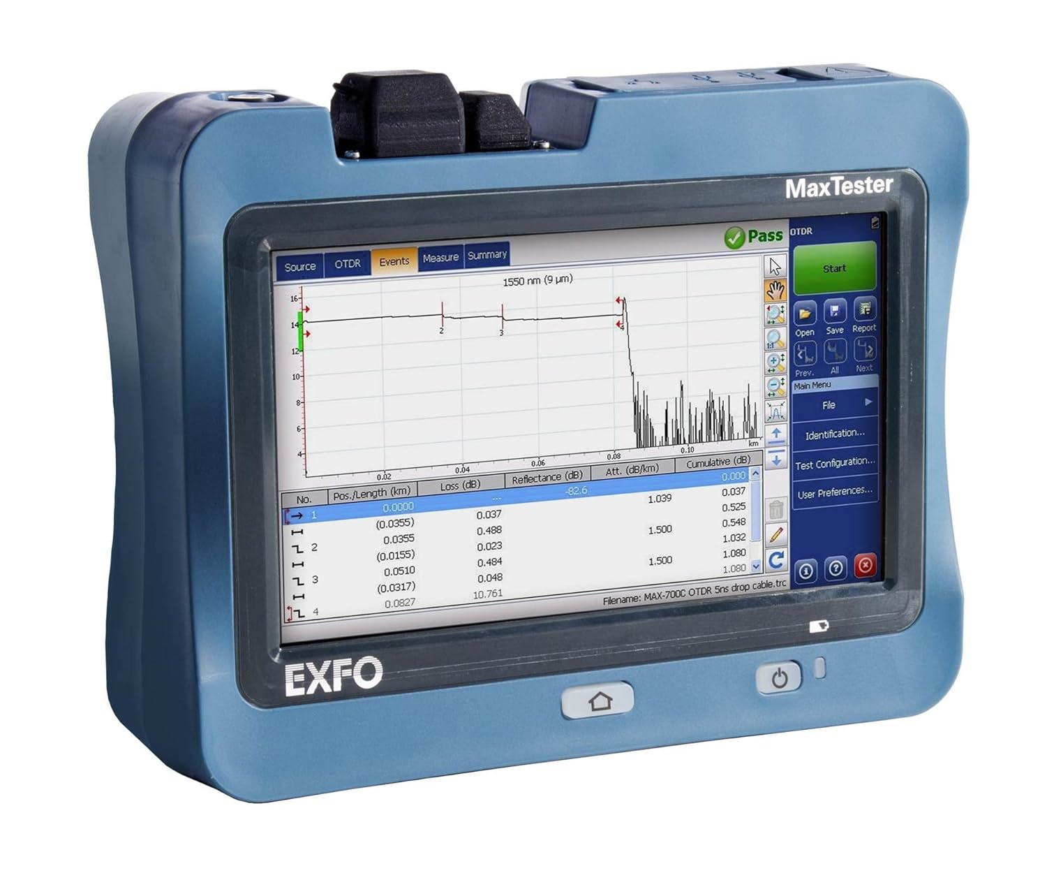 EXFO MAXTESTER MAX730CSM2 Optical Time Domain Reflectometer