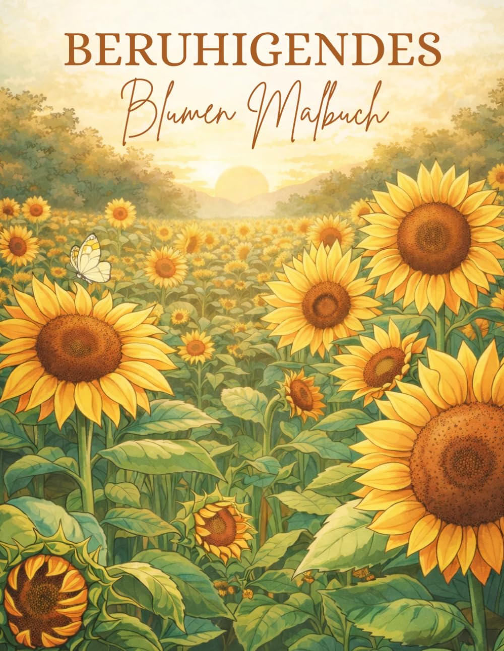 Beruhigendes Blumen Malbuch für Erwachsene: Florale Mandalas, Blumenmuster, Botanische Designs zur Entspannung und Stressabbau: Ausmalbuch Erwachsene Blumen – ... und detaillierten floralen Mustern