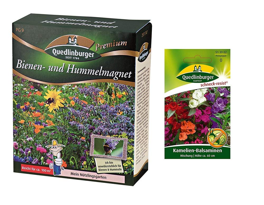 Quedlinburger Bienen- Und Hummelmagnet Saatgut – Blumenmischung Für 200 M²