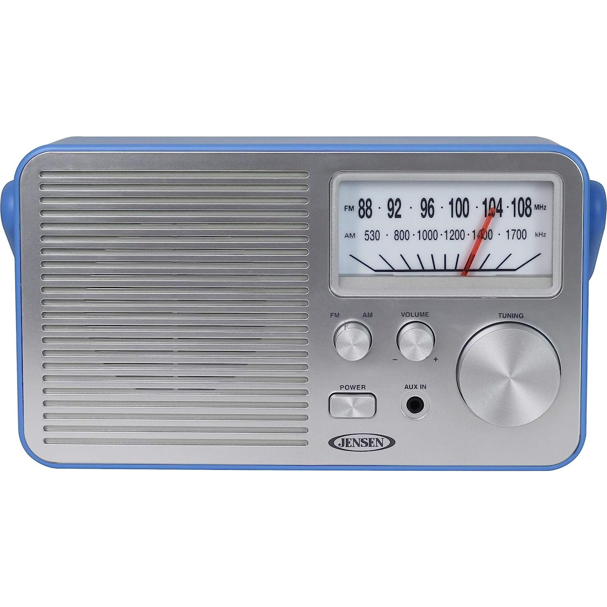 Jensen MR750BL Personal AM/FM Radio Blue (Blue)