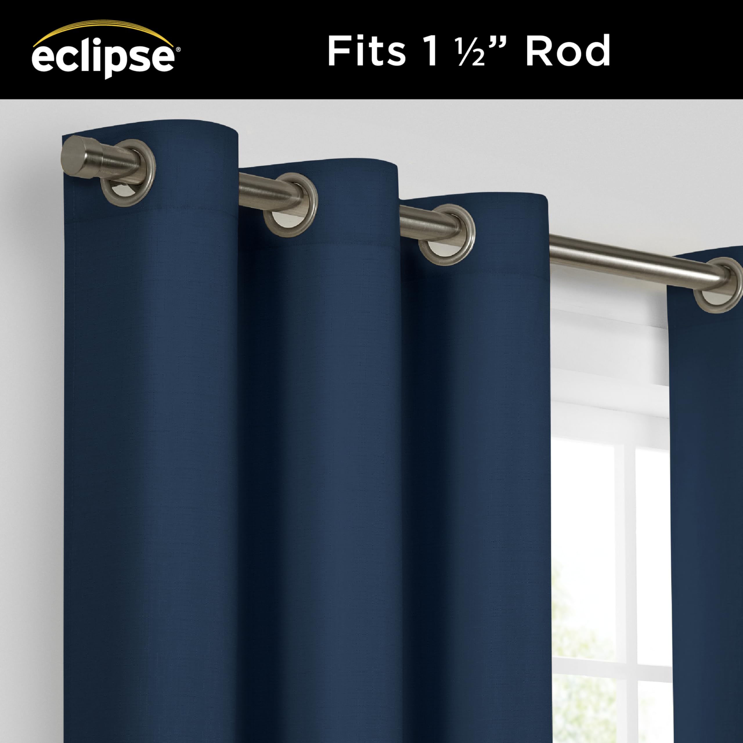 Eclipse Kendall Verdunkelungsvorhang Für Terrassentür – Extra Breit, Wärmeisoliert – 213x254 Cm, Elfenbein