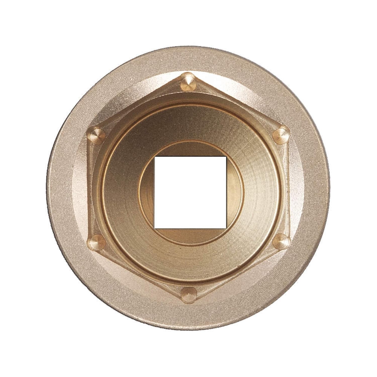 Ampco Safety Tools Socket Impact 1/2D 15/16, Non-Sparking, Non-Magnetic, Corrosion Resistant