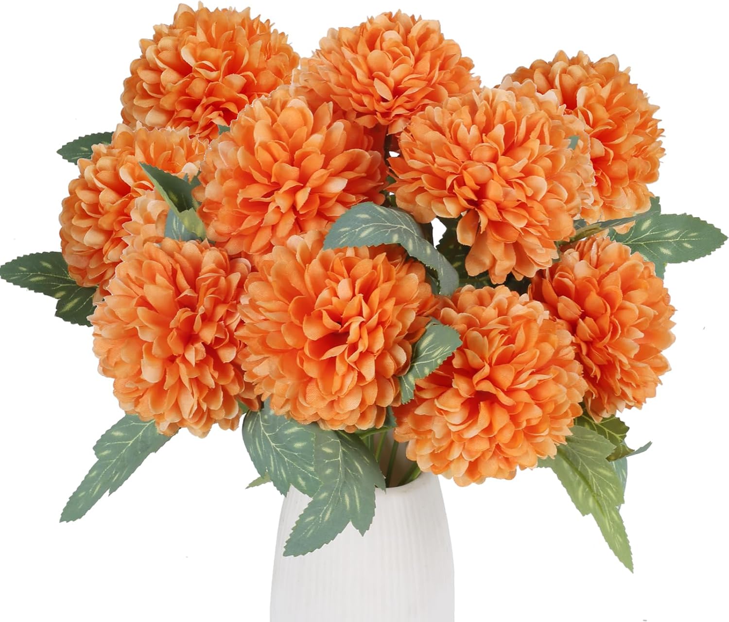 LIPJISL 10pcs Fleurs Artificielles Automne Bouquet Chrysanthème Fleurs ...