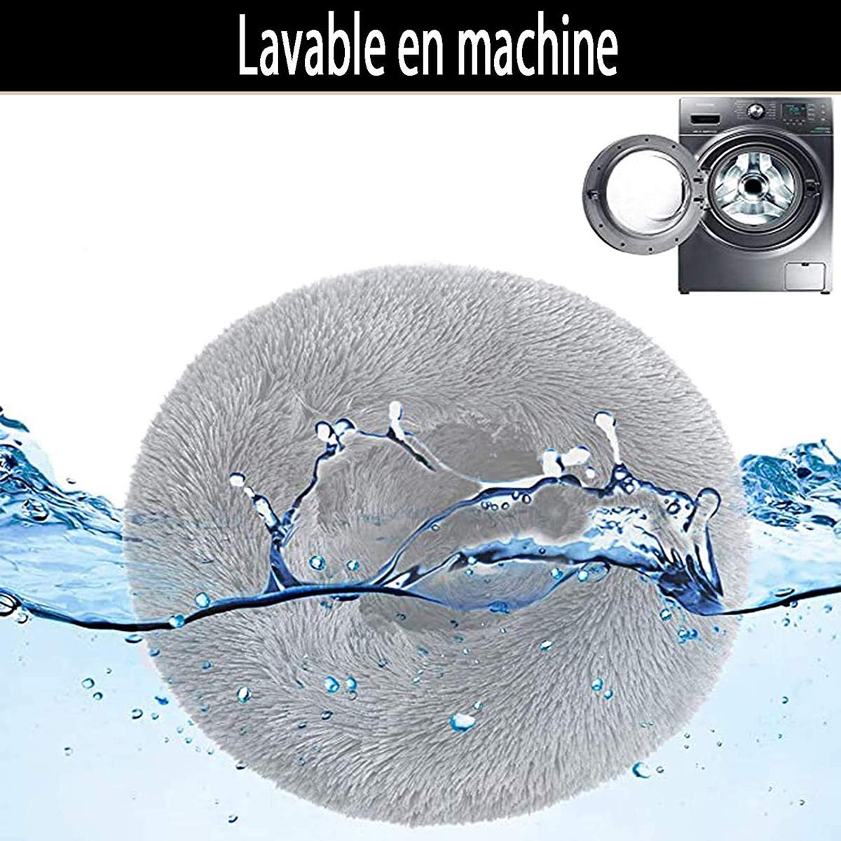 Extra Großes Hundebett Für Große Rassen - Beruhigende Matratze Waschbar 100x50 Cm