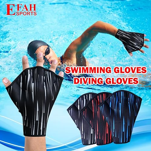 Miniatura 3 de Swimming Gloves Aquatic Swim Training Glove Neoprene Webbed Fitness and Water Aerobics Resistance Gloves for Men Women Children