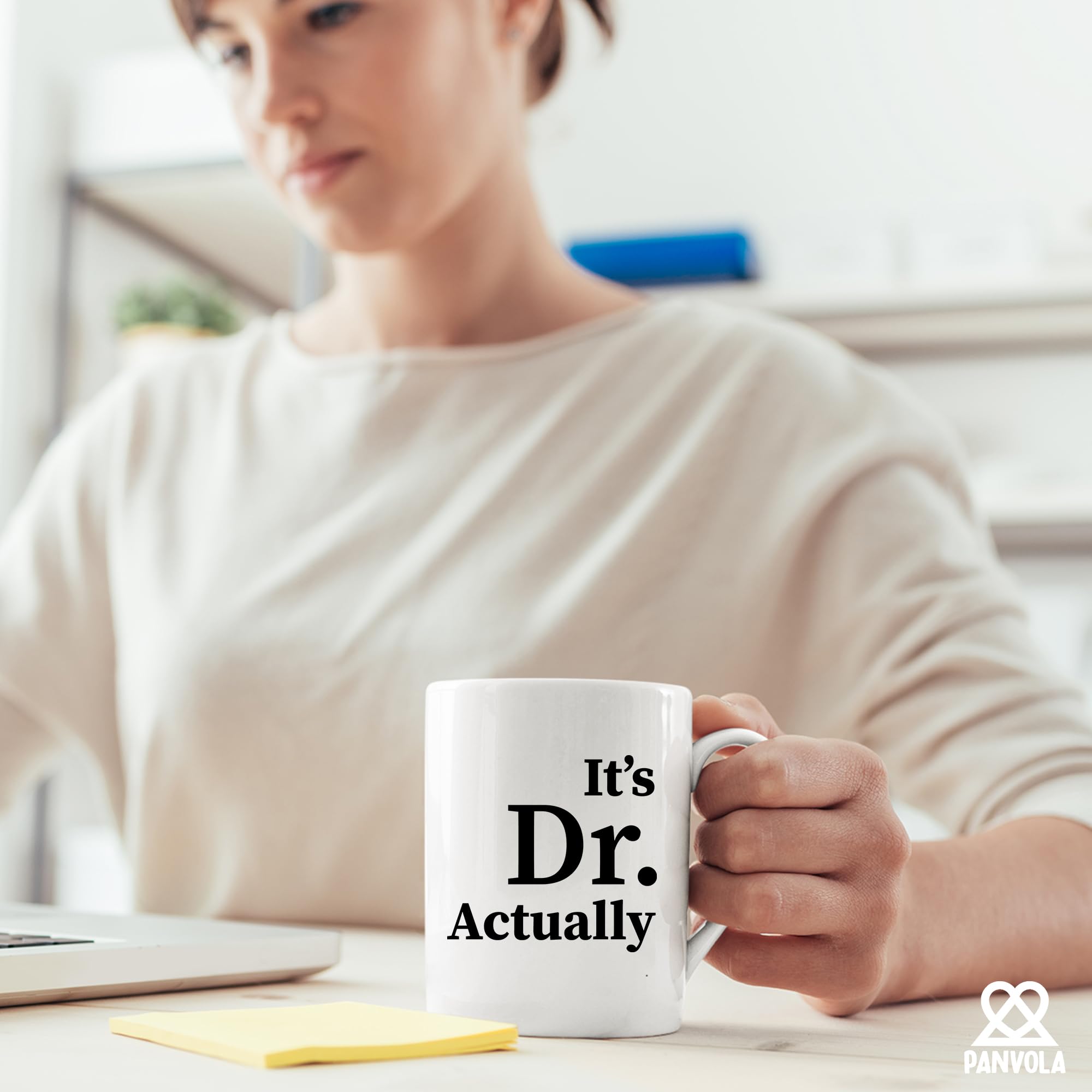 It's Dr Actually Doctor Gifts Graduation Phd Student Doctorate Degree Physician New Doctor Ceramic Coffee Mug White 11 oz